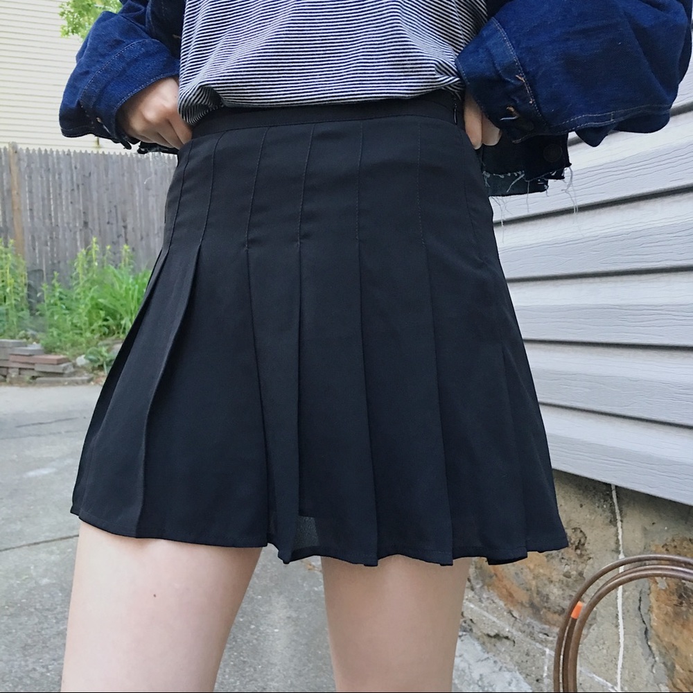Black Tennis Skirt